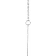 Charger l&#39;image dans la galerie, Sterling Silver Block Initial Y 16-18&quot; Necklace with Brush Finish
