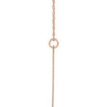 Charger l&#39;image dans la galerie, 14K Rose Gold-Plated Sterling Silver Block Initial Y 16-18&quot; Necklace with Brush Finish
