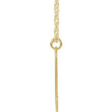 Charger l&#39;image dans la galerie, 14K Yellow Gold-Plated Sterling Silver Block Initial E 16-18&quot; Necklace with Brush Finish
