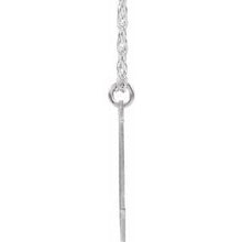 Charger l&#39;image dans la galerie, Sterling Silver Block Initial E 16-18&quot; Necklace with Brush Finish

