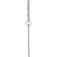 Charger l&#39;image dans la galerie, Sterling Silver Block Initial C 16-18&quot; Necklace with Brush Finish
