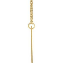 Charger l&#39;image dans la galerie, 14K Yellow Gold-Plated Sterling Silver Block Initial C 16-18&quot; Necklace with Brush Finish
