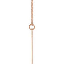 Charger l&#39;image dans la galerie, 14K Rose Gold-Plated Sterling Silver Block Initial O 16-18&quot; Necklace with Brush Finish
