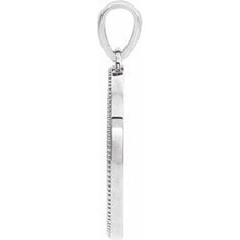 Load image into Gallery viewer, Sterling Silver 20.9x13.61 mm Oval Cross Medal
