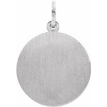 Load image into Gallery viewer, Sterling Silver 18 mm Round St. John the Evangelist Medal
