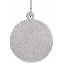 Load image into Gallery viewer, Sterling Silver 18 mm Round St. George Medal
