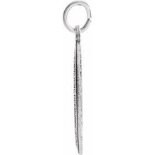 Load image into Gallery viewer, Sterling Silver 28.5x17.5 mm Oval Miraculous Medal Only

