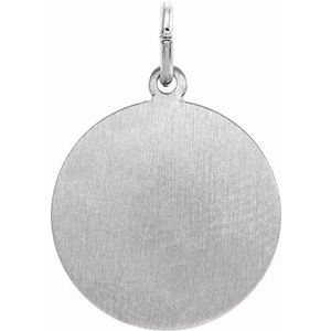 Sterling Silver 18 mm St. James Medal