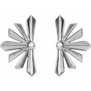 Sterling Silver Starburst Earrings