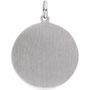 Sterling Silver 25 mm St. Florian Medal