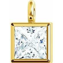 Charger l&#39;image dans la galerie, 14K Yellow .06 CTW Diamond Micro Bezel Dangle
