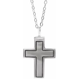 Sterling Silver Cross Ash Holder 18