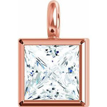 Charger l&#39;image dans la galerie, 14K Rose .06 CTW Diamond Micro Bezel Dangle

