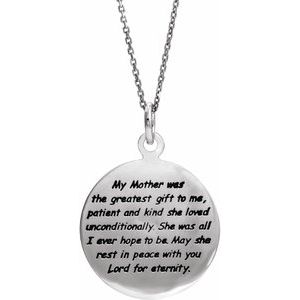 Comfort Wear Jewelry‚Ñ¢ Loss of a Mother Necklace
