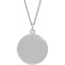Load image into Gallery viewer, Sterling Silver 18 mm Our Lady of Mount Carmel Medal Pendant
