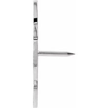 Load image into Gallery viewer, Sterling Silver 24x23 mm Missing Peace Lapel Pin with Box
