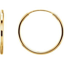 Load image into Gallery viewer, 14K Yellow 15 mm Endless Hoop Earrings
