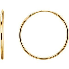 Load image into Gallery viewer, 14K Yellow 20 mm Endless Hoop Earrings
