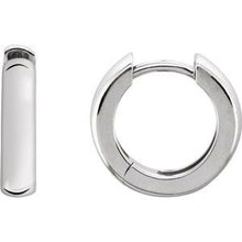 Charger l&#39;image dans la galerie, Sterling Silver 14 mm Hinged Earrings
