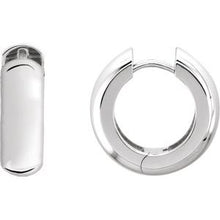 Load image into Gallery viewer, Sterling Silver 19 mm Hinged Hoop Earrings
