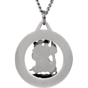 St. Christopher Medal Necklace or Pendant     