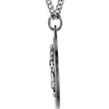 Charger l&#39;image dans la galerie, Sterling Silver 32.5 mm St. Christopher Medal Necklace
