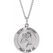 Charger l&#39;image dans la galerie, Sterling Silver 22 mm St. Anthony Medal
