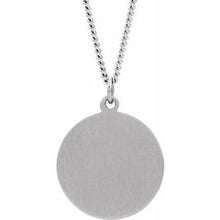 Load image into Gallery viewer, Sterling Silver 18 mm St. Anthony Medal
