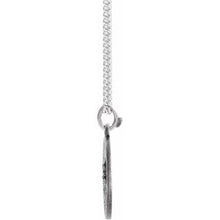 Load image into Gallery viewer, Sterling Silver 15 mm Round Our Lady of Perpetual Help 18&quot; Necklace
