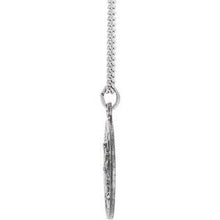 Load image into Gallery viewer, Sterling Silver 18 mm Round St. Edward Medal
