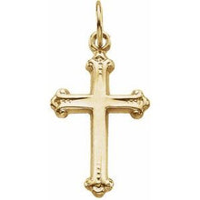 Load image into Gallery viewer, 14K Yellow Cross Pendant
