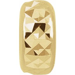 14K Yellow 3.2x3 mm Pyramid-Cut Bead
