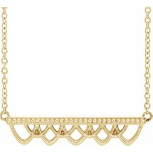 Vintage-Inspired Bar Necklace or Center