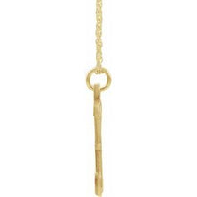 Load image into Gallery viewer, 14K Yellow Gold-Plated Sterling Silver Script Initial X 16-18&quot; Necklace
