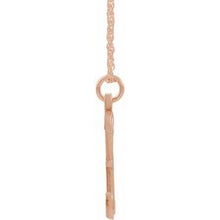 Charger l&#39;image dans la galerie, 14K Rose Gold-Plated Sterling Silver Script Initial X 16-18&quot; Necklace
