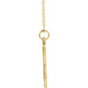 14K Yellow Gold-Plated Sterling Silver Script Initial Y 16-18" Necklace