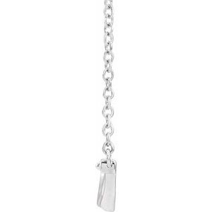 Sterling Silver Vintage-Inspired Bar 18" Necklace
