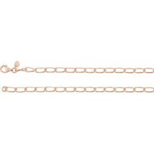 Load image into Gallery viewer, 14K Rose 4.7 mm Long Curb 24&quot; Chain
