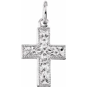 Floral-Inspired Cross Pendant