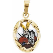 Load image into Gallery viewer, Hand Painted Moses Porcelain Pendant
