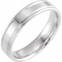 Load image into Gallery viewer, Sterling Silver 5 mm Grooved Band Size 10
