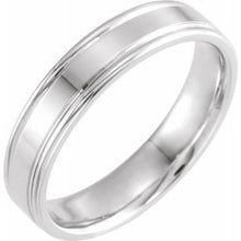 Load image into Gallery viewer, Sterling Silver 5 mm Grooved Band Size 6
