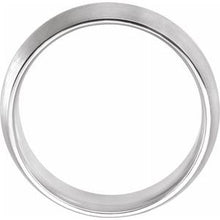 Charger l&#39;image dans la galerie, Sterling Silver 7 mm Knife-Edge Band with Satin Finish Size 10
