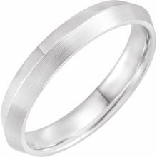 Load image into Gallery viewer, Sterling Silver 4 mm Knife-Edge Band with Satin Finish Size 7

