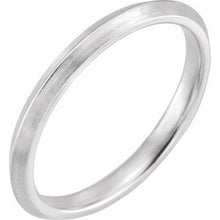 Charger l&#39;image dans la galerie, Sterling Silver 2.5 mm Knife-Edge Band with Satin Finish Size 6
