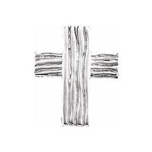 Load image into Gallery viewer, Sterling Silver 18x14.5 mm The Rugged Cross¬Æ Lapel Pin
