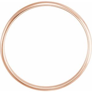 14K Rose 1.6 mm Youth Band Size 3