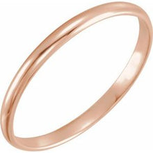 Load image into Gallery viewer, 14K Rose 1.6 mm Youth Band Size 3
