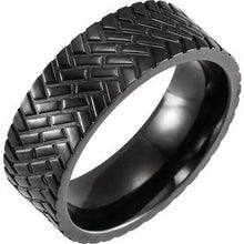 Charger l&#39;image dans la galerie, Black Titanium 8mm Band Size 10
