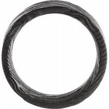Charger l&#39;image dans la galerie, Damascus Steel 8 mm Flat Black  Patterned Band Size 7
